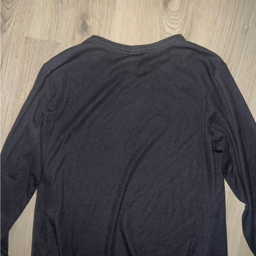 H&M Dark Gray Long Sleeve Tee Shirt XL Cotton Modal Blend - Picture 13 of 14